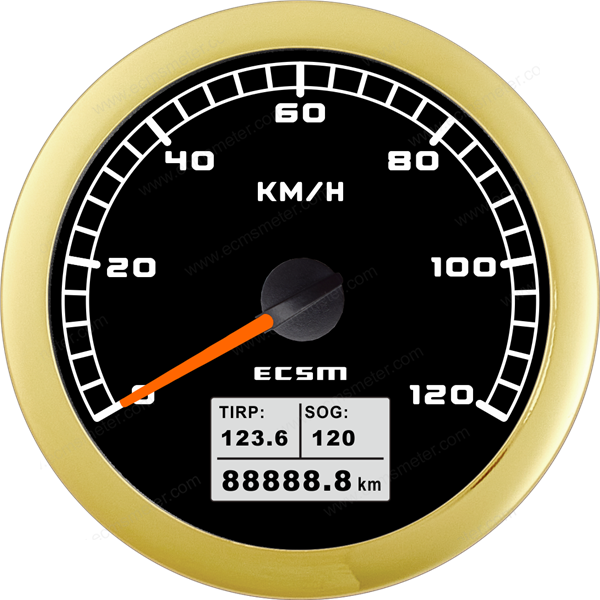 ECT-GPS speedometer 120MPH