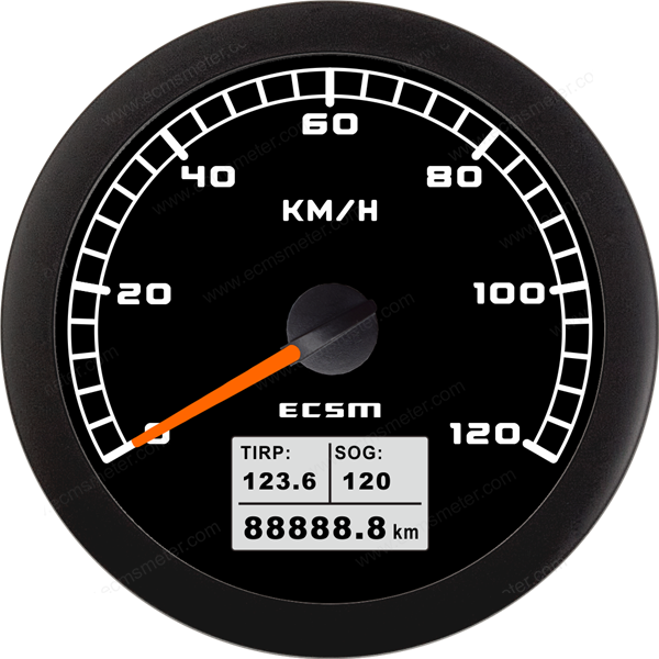 ECT-GPS speedometer 120MPH