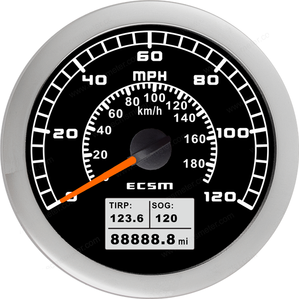 ECT-GPS speedometer 120MPH