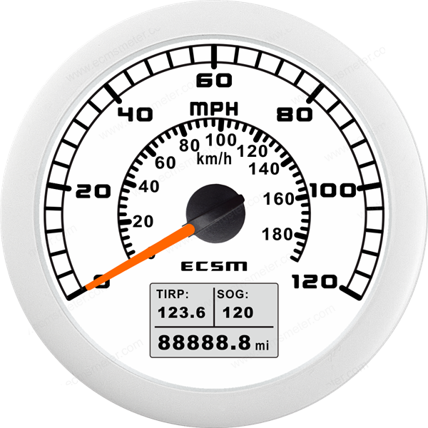 ECT-GPS speedometer 120MPH
