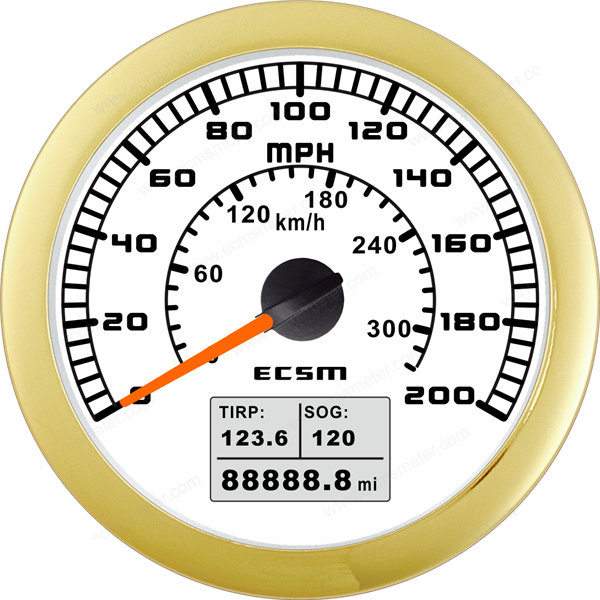 ECT-GPS speedometer 200MPH