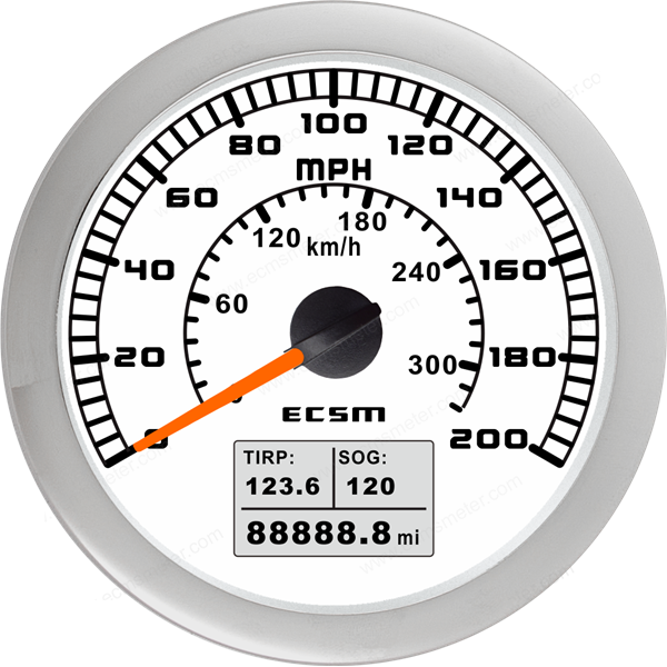ECT-GPS speedometer 200MPH